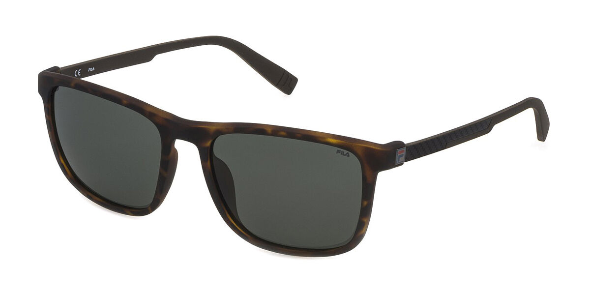 Image of Fila SFI124 Polarized 7VEP Óculos de Sol Tortoiseshell Masculino PRT