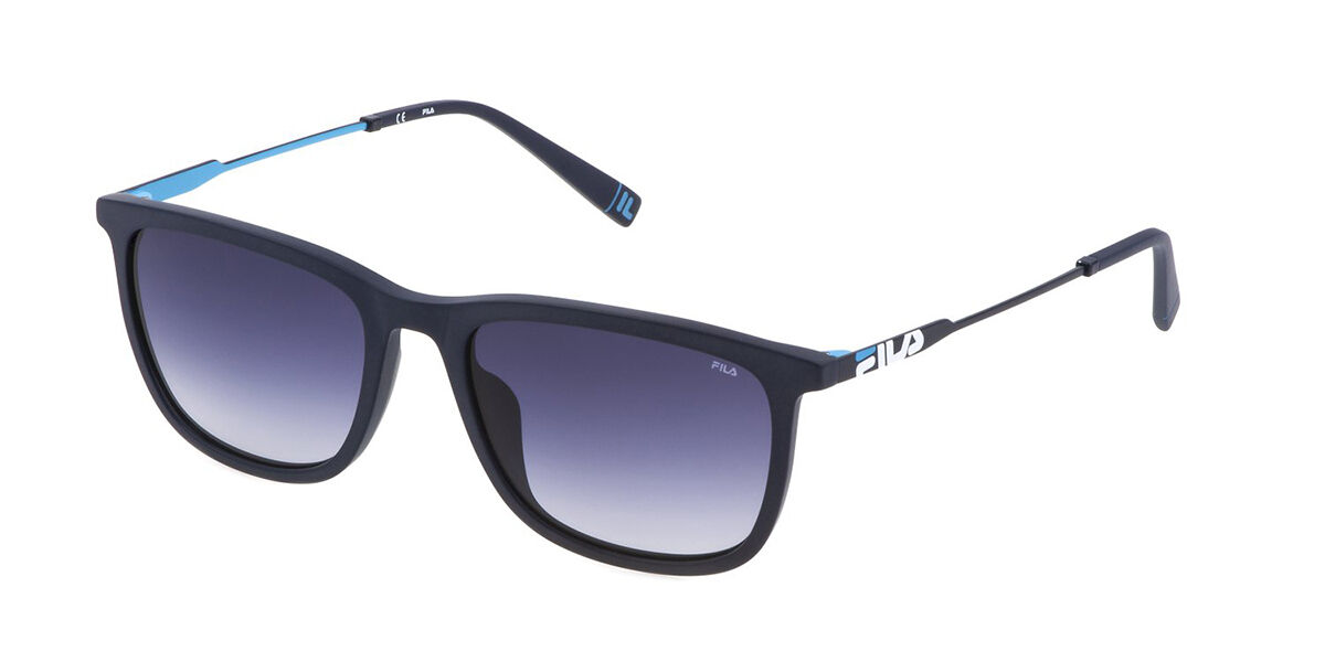 Image of Fila SFI214 06QS 55 Lunettes De Soleil Homme Bleues FR