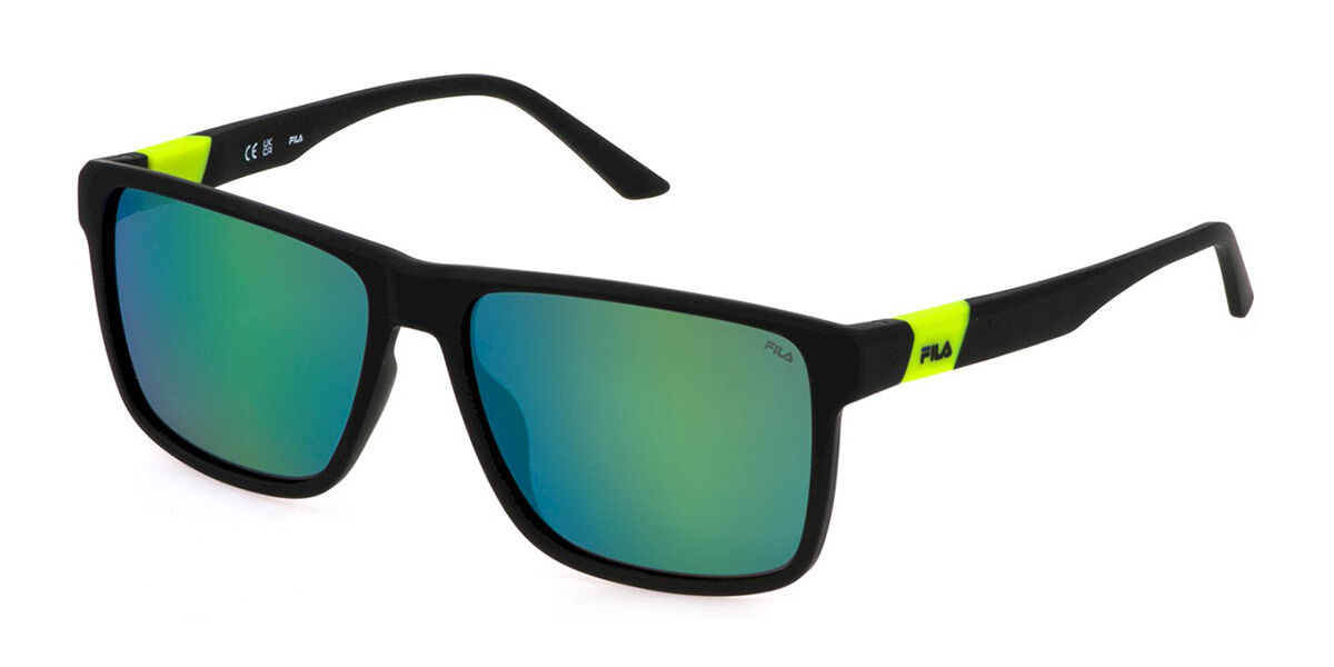 Image of Fila SFI522 Polarized U28W Óculos de Sol Pretos Masculino PRT