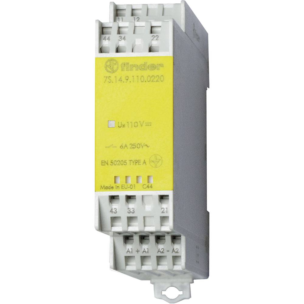 Image of Finder 7S1482300310 Relay Switching current (max): 6 A 1 breaker 3 makers 1 pc(s)