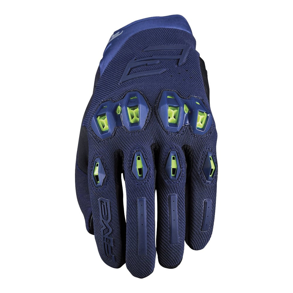 Image of Five Gloves Stunt Evo 2 Blue Yellow Size S ID 3841300107931