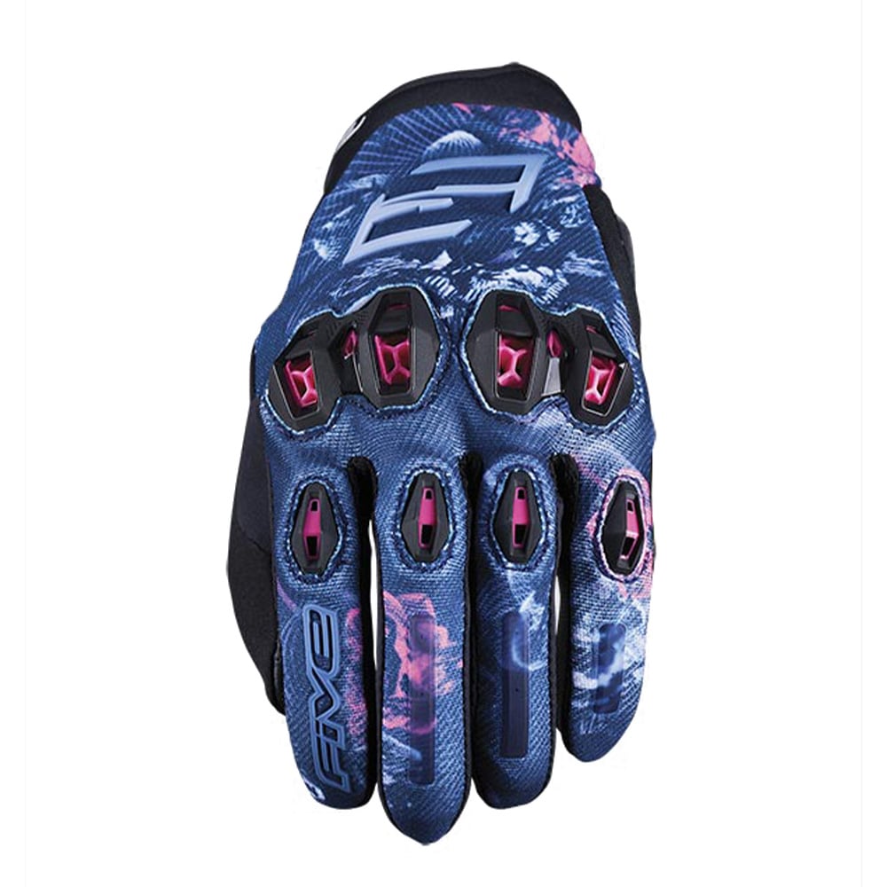 Image of Five Gloves Stunt Evo 2 Woman Flowers Talla M