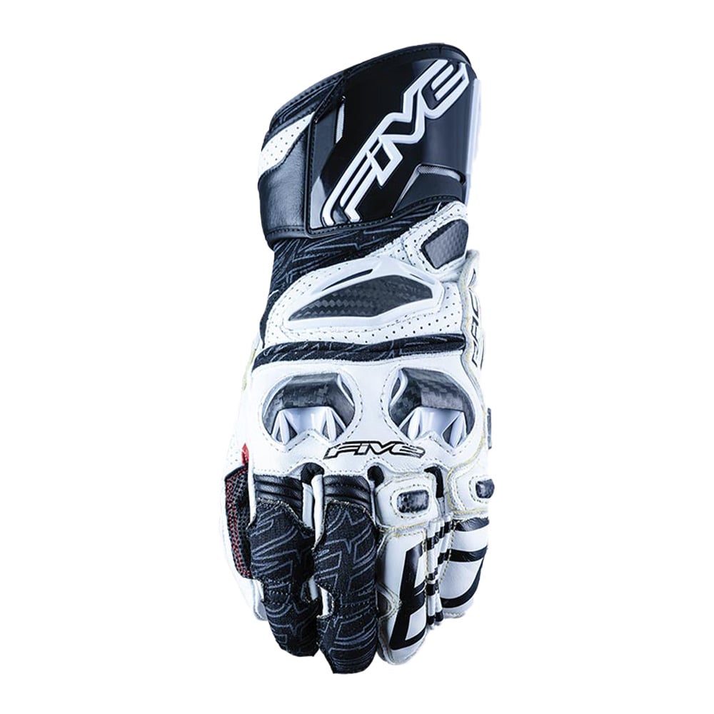 Image of Five RFX Race Weiß Schwarz Handschuhe Größe M