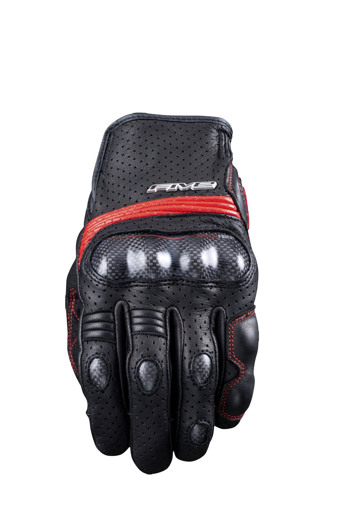 Image of Five Sportcity S Carbon Schwarz Rot Handschuhe Größe S