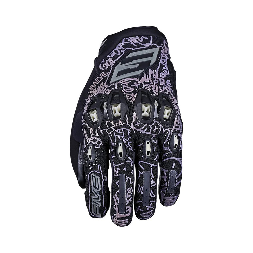 Image of Five Stunt Evo 2 Gloves Black Silver Grey Größe L