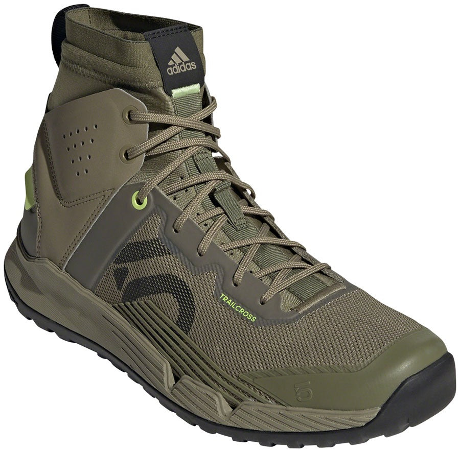 Image of Five Ten Trailcross Mid Pro Flat Shoes - Men's Orbit Green/Core Black/Pulse Lime