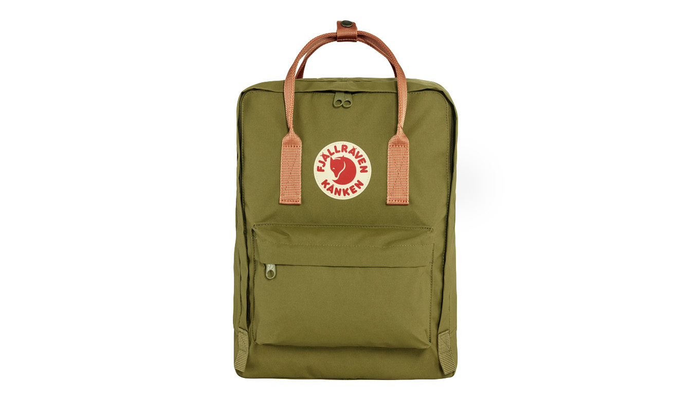 Image of Fjällräven Kånken Foliage Green - Peach FR