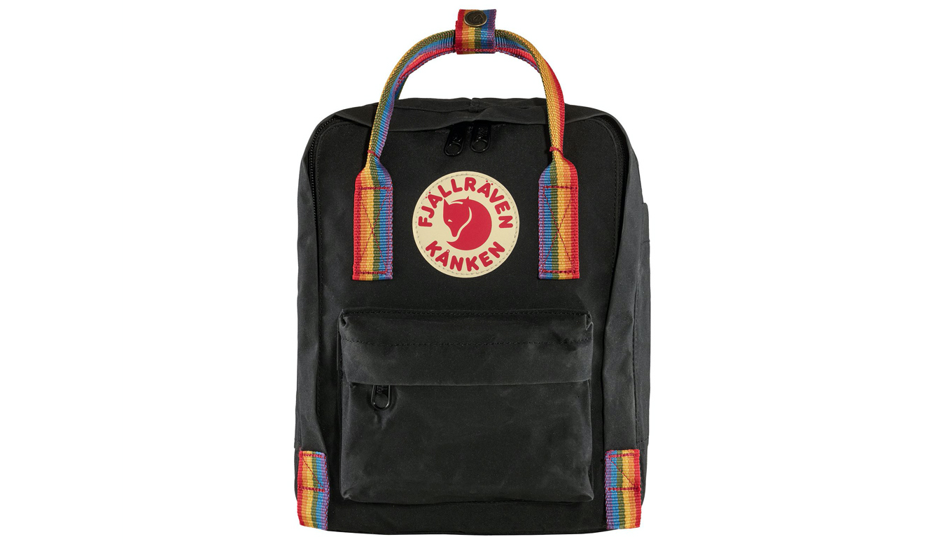 Image of Fjällräven Kånken Rainbow Mini (Kids) Black CZ