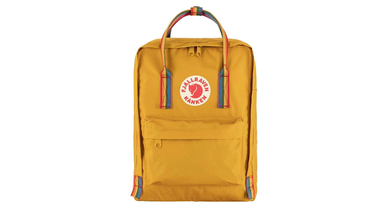 Image of Fjällräven Kånken Rainbow Ochre-Rainbow Pattern CZ