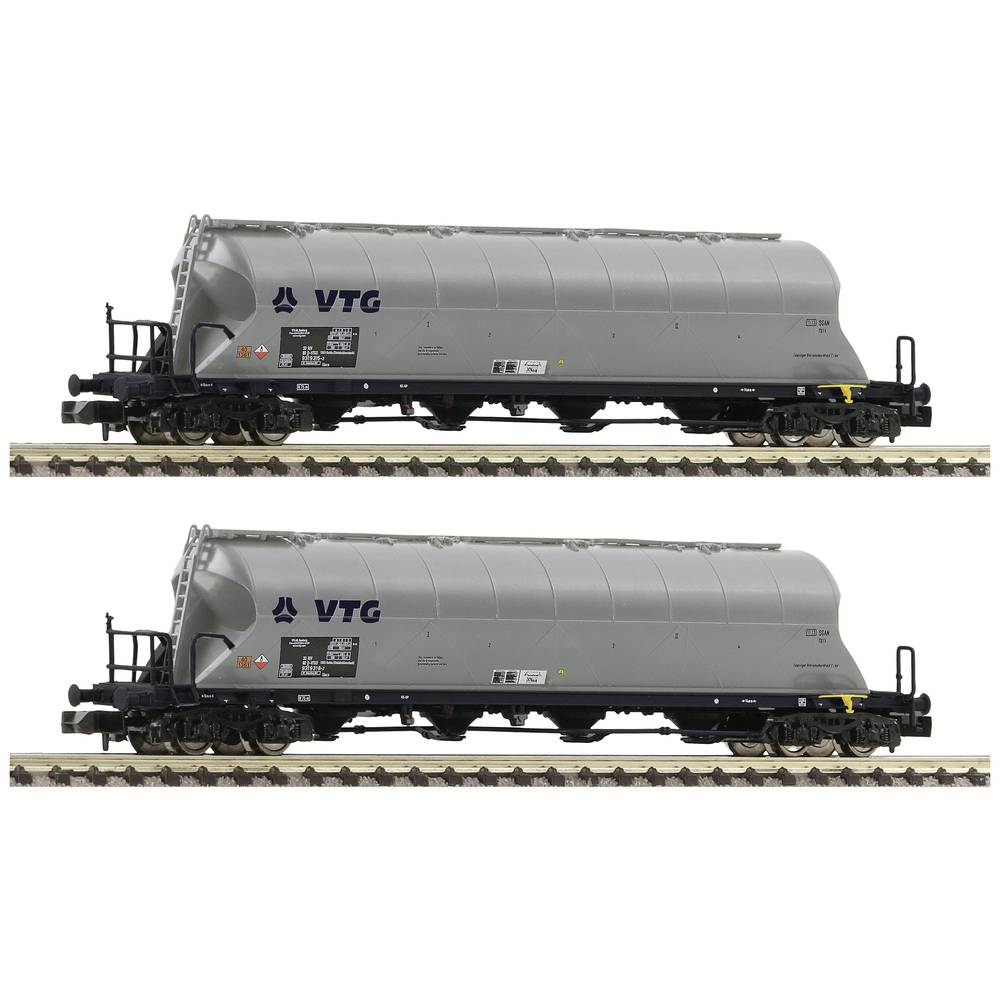 Image of Fleischmann 6660003 N 2pc set dust silo wagon of VTG