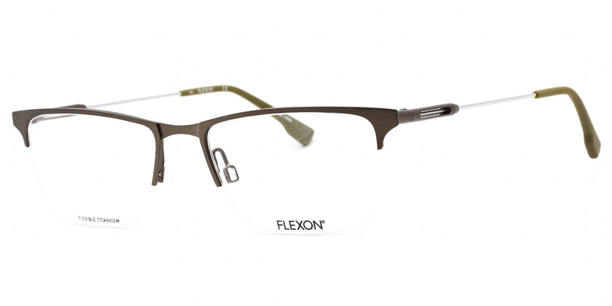 Image of Flexon E1122 310 Óculos de Grau Verdes Masculino BRLPT