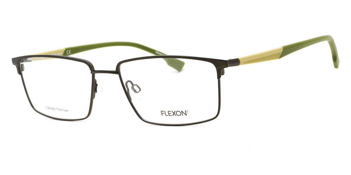 Image of Flexon E1125 310 Óculos de Grau Verdes Masculino BRLPT
