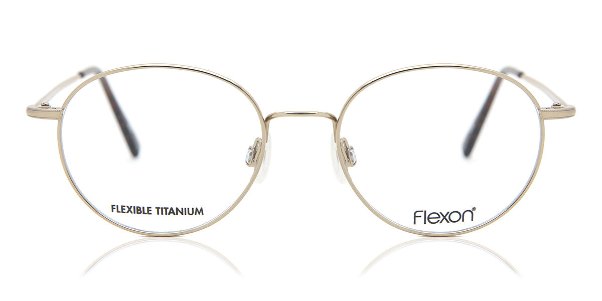 Image of Flexon Edison 600 710 Óculos de Grau Dourados Masculino BRLPT