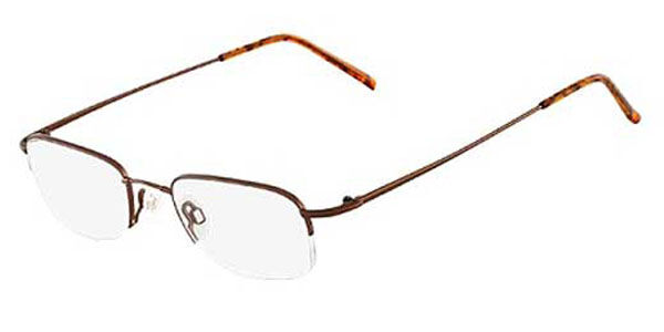 Image of Flexon FL 607 218 Óculos de Grau Marrons Masculino BRLPT
