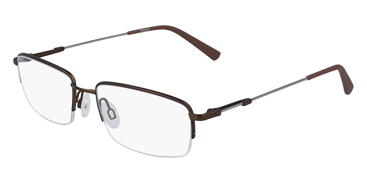 Image of Flexon H6000 210 Óculos de Grau Marrons Masculino BRLPT