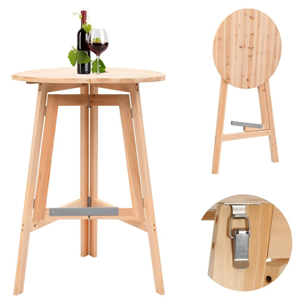 Image of Foldable Bar Table 307" Fir Wood