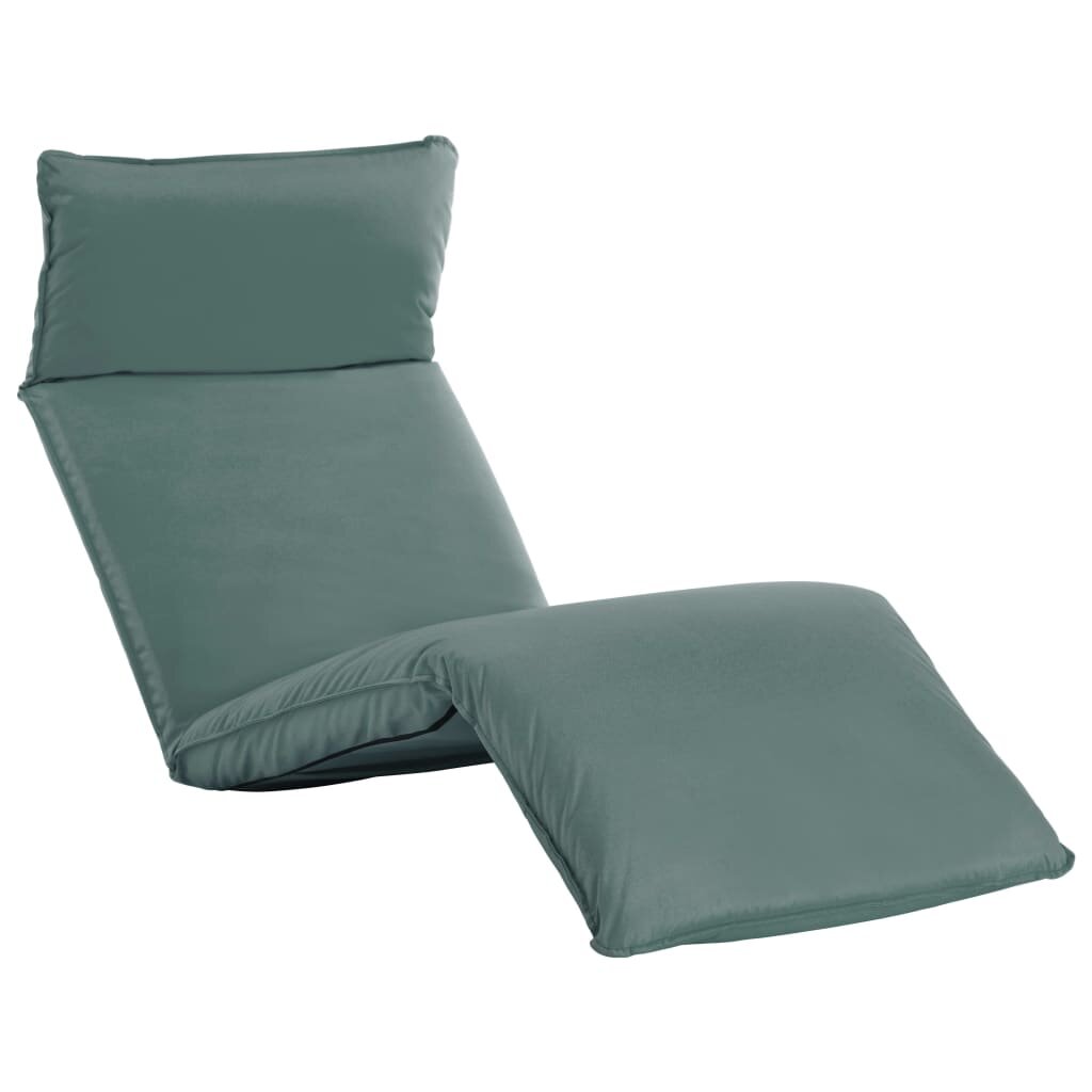 Image of Foldable Sunlounger Oxford Fabric Gray