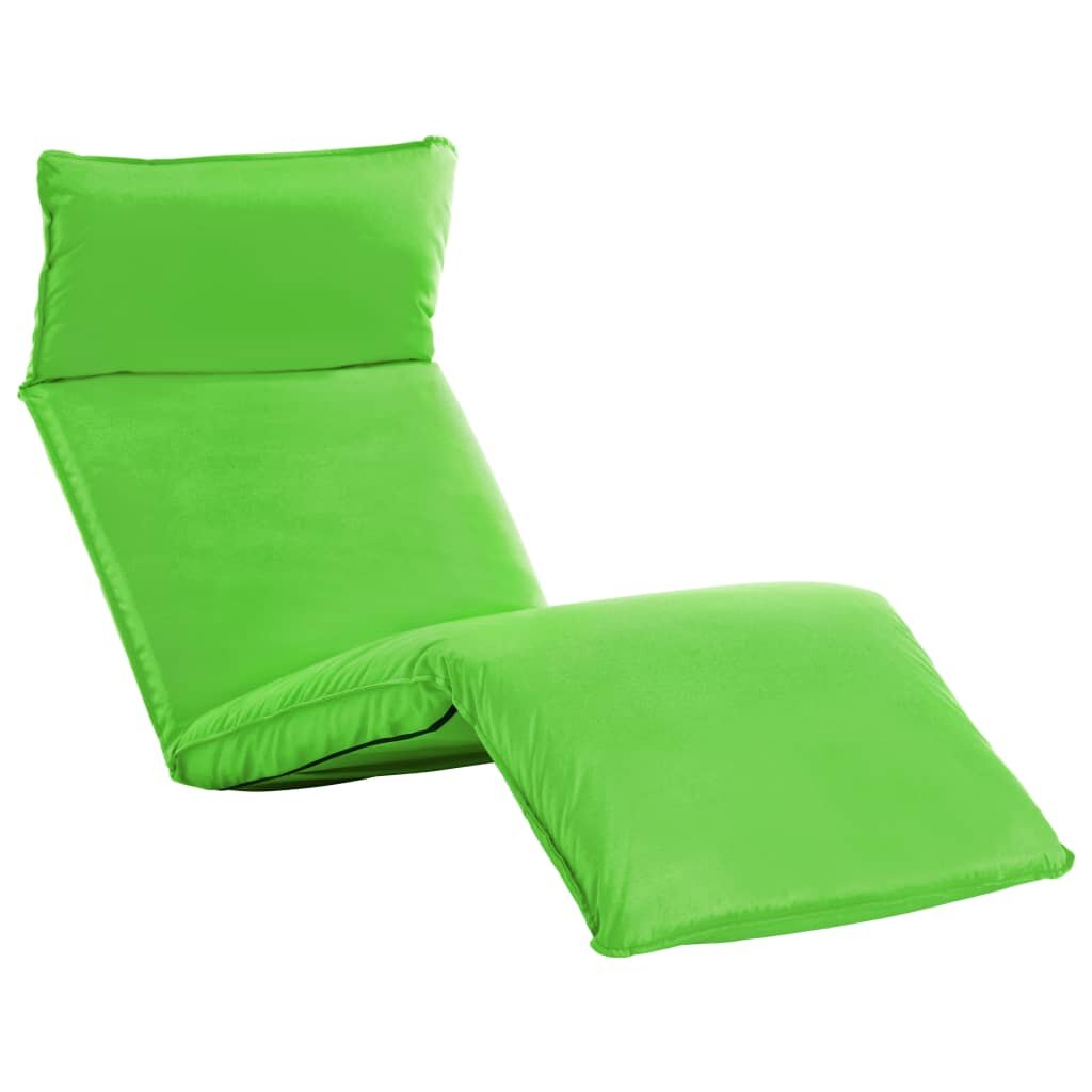 Image of Foldable Sunlounger Oxford Fabric Green
