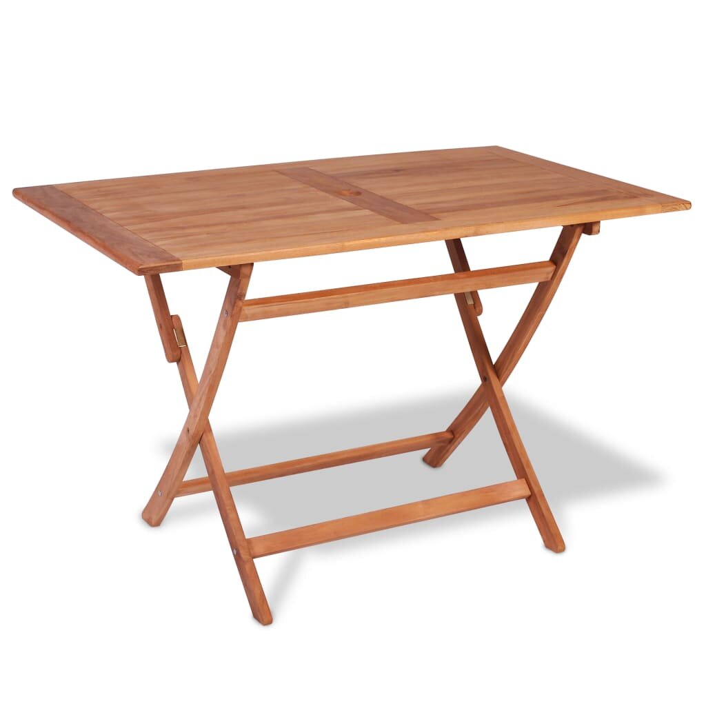 Image of Folding Garden Table 472"x276"x295" Solid Teak Wood