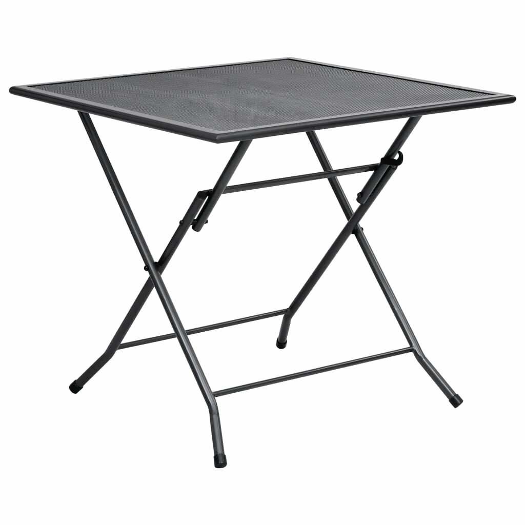 Image of Folding Mesh Table 315"x315"x283" Steel Anthracite