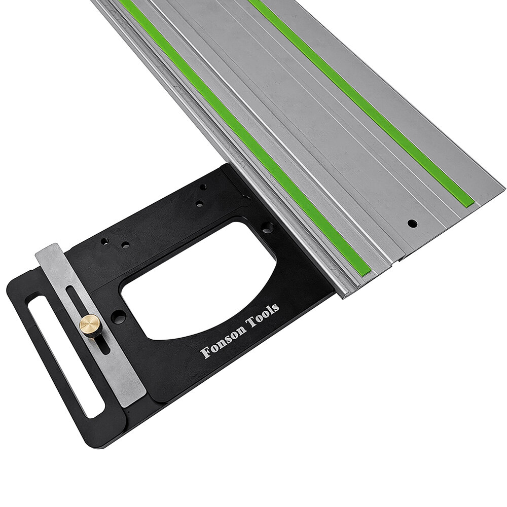 Image of Fonson Aluminum Alloy Track Saw Square Guide Rail Square Woodworking 90 Degree Right Angle Guide Plate Square Cutting Ev