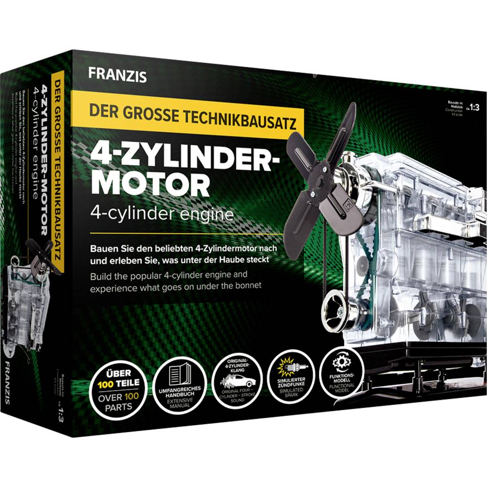 Image of Franzis Verlag 4-Zylinder-Motor 67175 Assembly kit 14 years and over