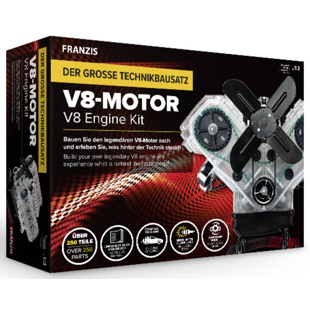 Image of Franzis Verlag V8 Motor 67114 Assembly kit 14 years and over