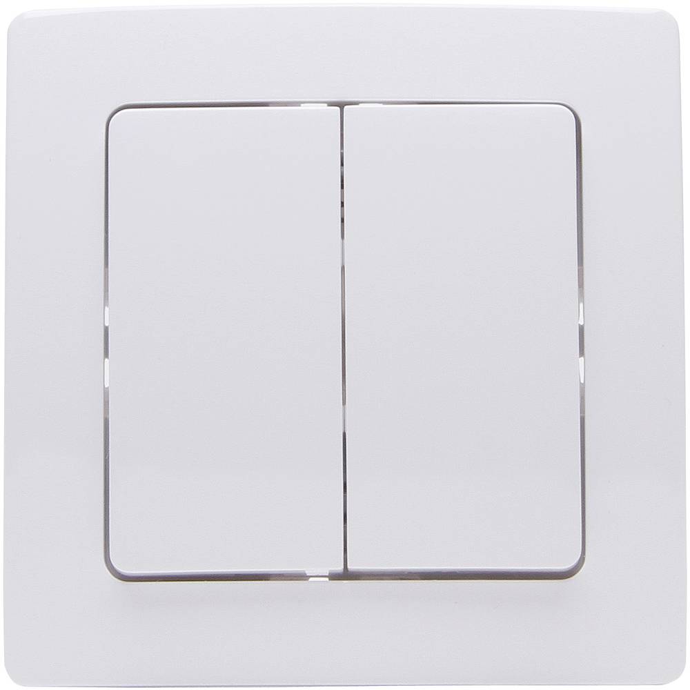 Image of Free Control 30 Kopp Free Control 2-channel Wall-mount switch Arctic white