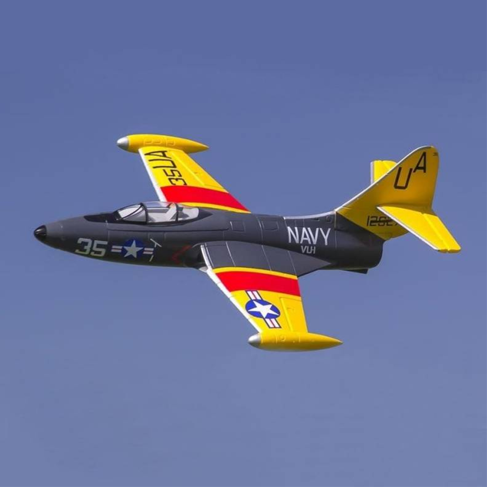 Image of Freewing F9F Panther 64mm EDF Jet 700mm Wingspan EPO RC Airplane PNP