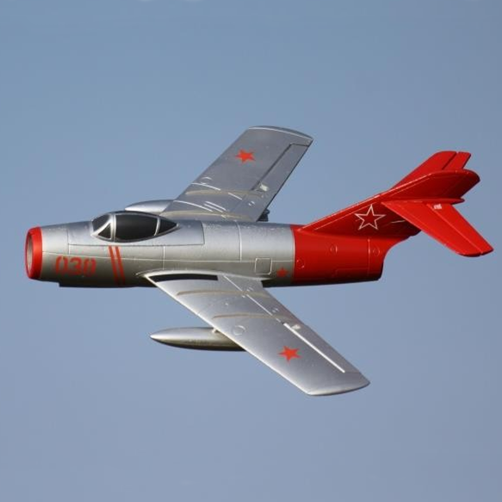 Image of Freewing Mig-15 Silver 64mm EDF Jet 700mm Wingspan EPO RC Airplane PNP