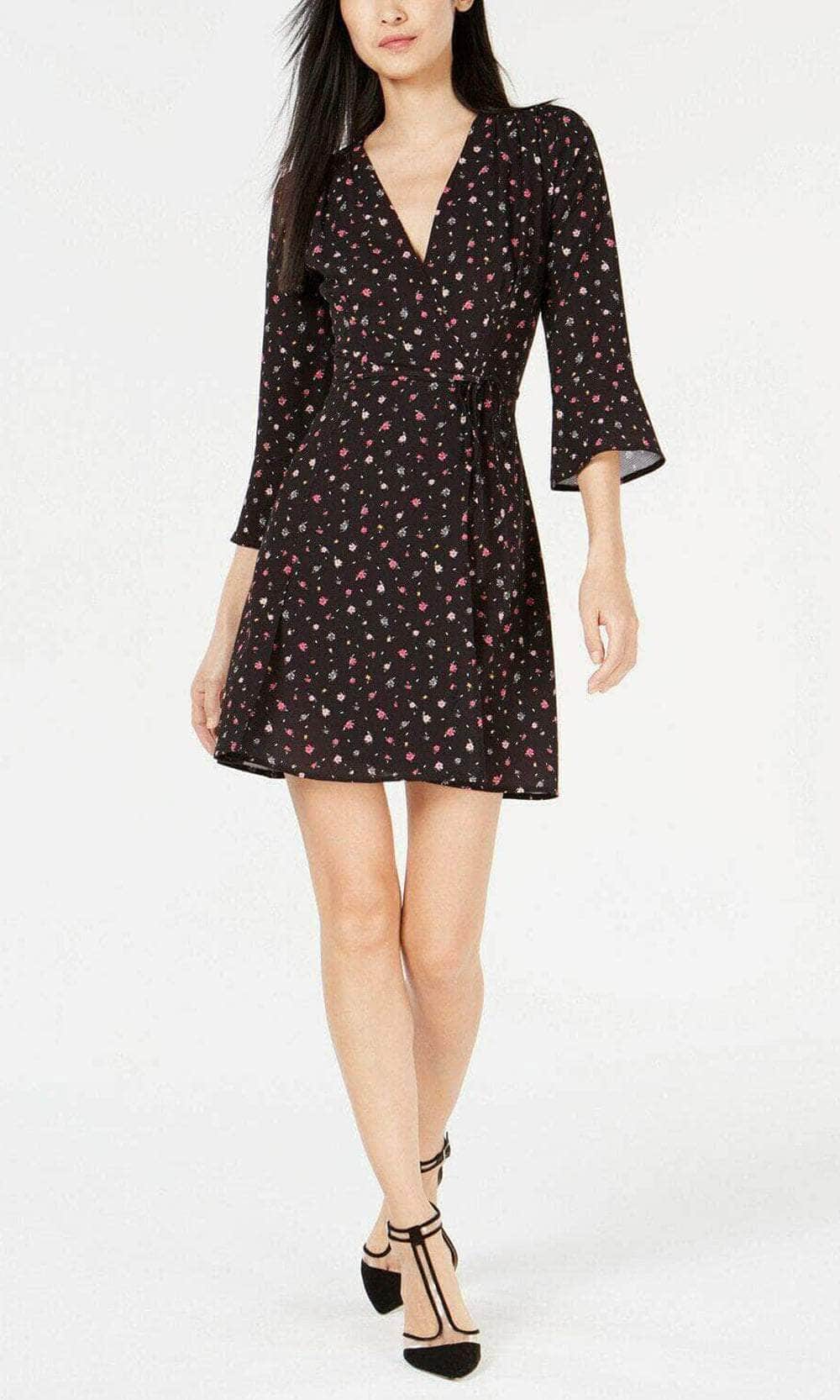 Image of French Connection 71KPU - Bell Sleeve Floral Casual Dress