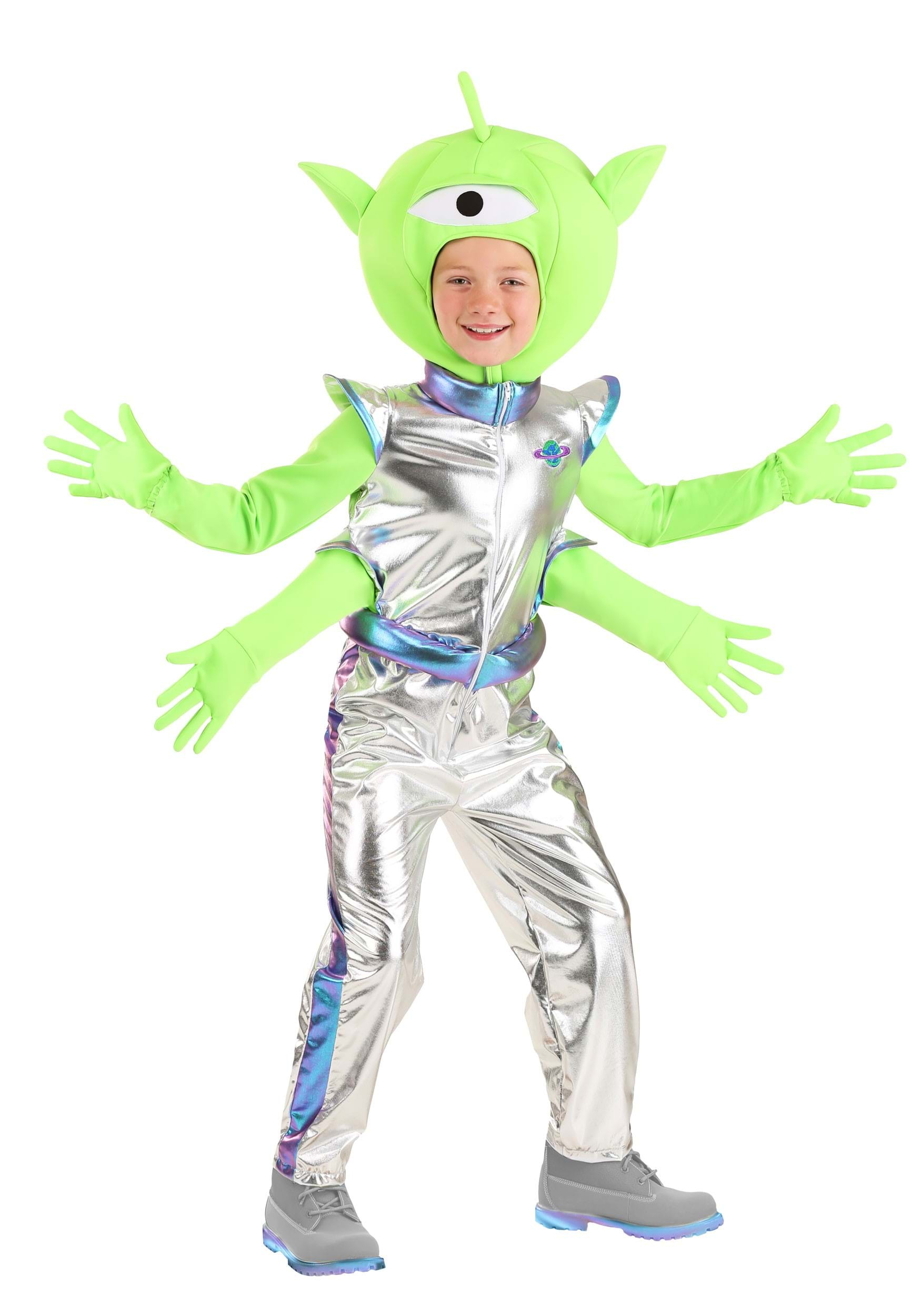 Image of Friendly Alien Kid's Costume ID FUN1281CH-XS