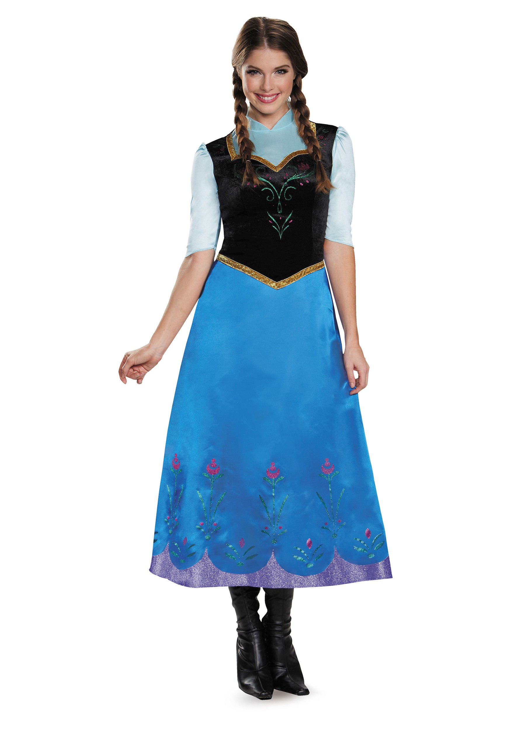 Image of Frozen Traveling Anna Deluxe Costume ID DI83151-M