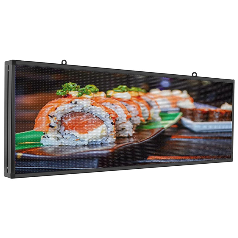 Image of Full Color Indoor Led sign 39&#039&#039x14&#039&#039 WiFi + USB Programmable Scrolling LED Display P5 Support Video Image and Text Displ