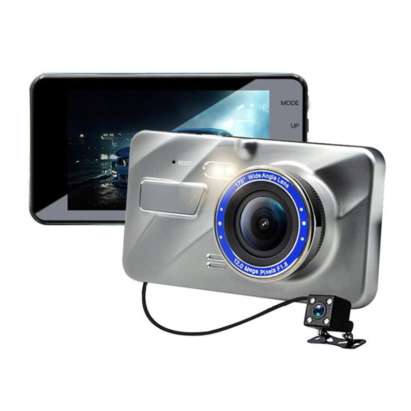 Image of Full HD Car DVR Dashcam Recorder Driving Camcorder Dual Lens Front 170Â° Rear 120Â° G-sensor Loop Recording Parking Monitor