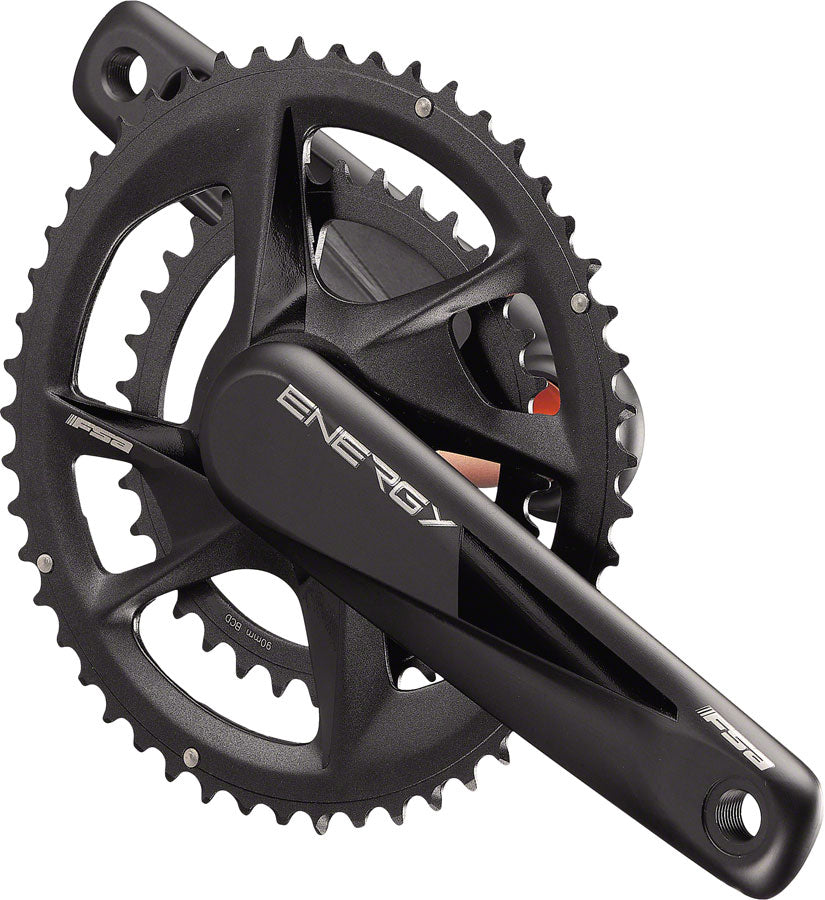 Image of Full Speed Ahead Energy Modular Crankset - 175mm 11/12-Speed 46/30t Direct Mount/90mm BCD 386 EVO Spindle Interface Black