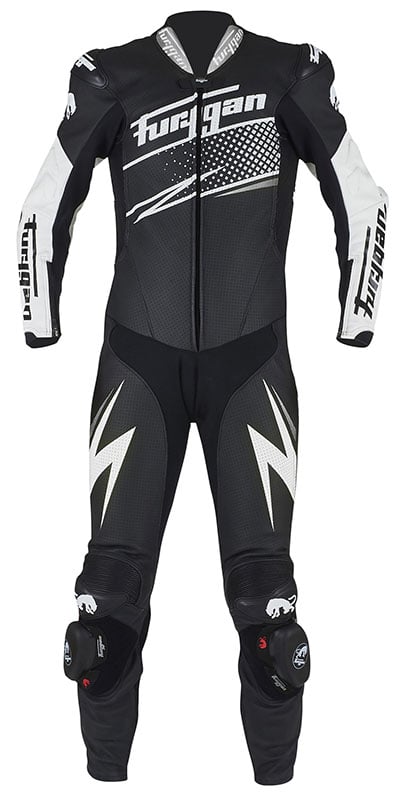 Image of Furygan 6540-1024 Leather suit Full Ride Black-White-Silver Size 58 ID 3435980309077