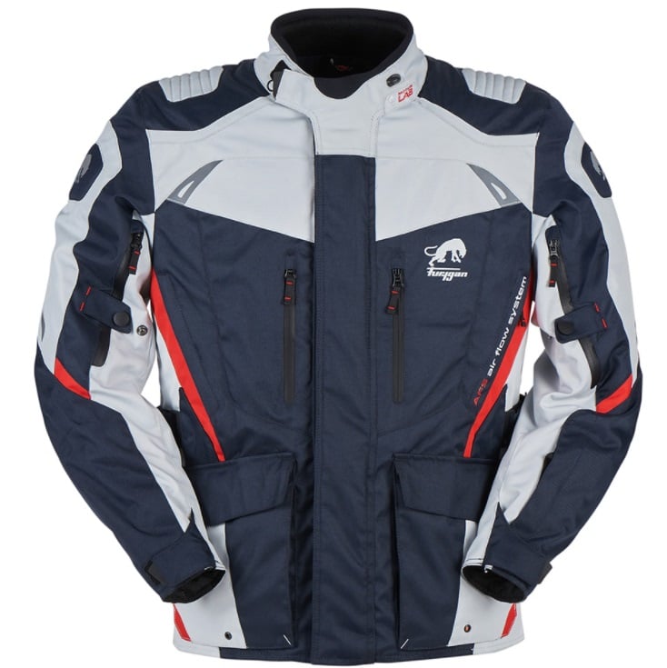Image of Furygan Apalaches Jacket Blue White Red Size 2XL EN