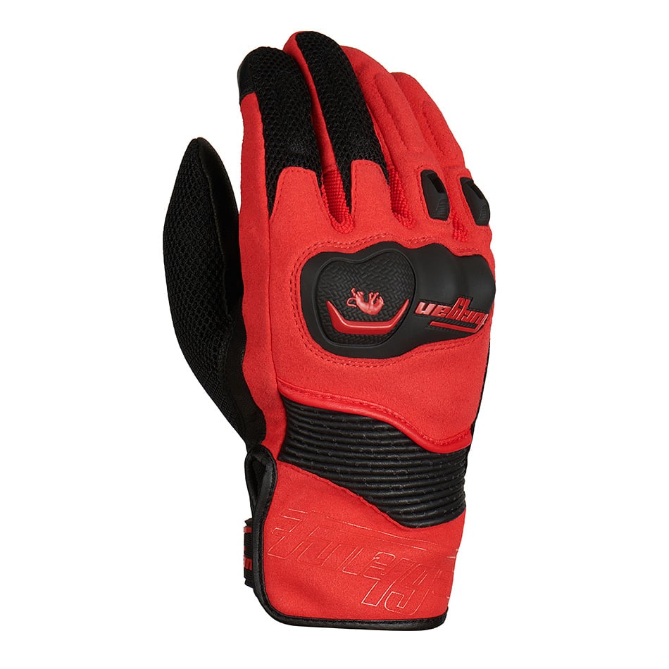 Image of Furygan Dust D3O Schwarz Rot Handschuhe Größe 3XL