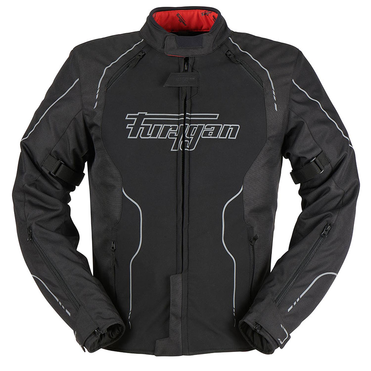 Image of Furygan Legacy 2W1 Jacket Black Reflective Grey Size L EN