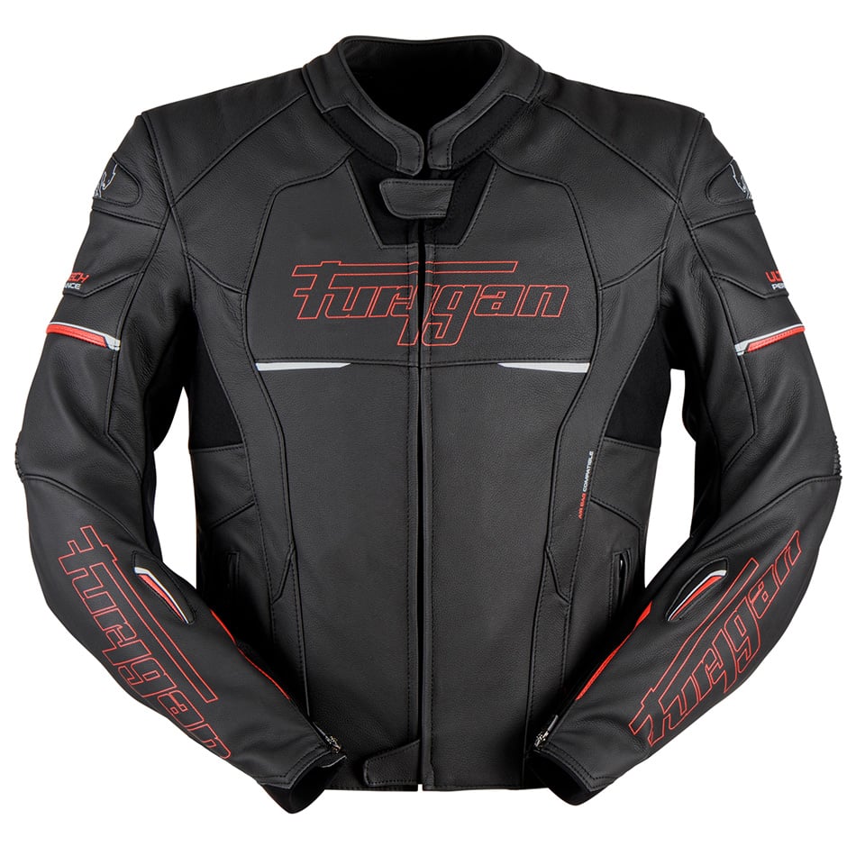 Image of Furygan Nitros Jacket Black Red Size 2XL EN