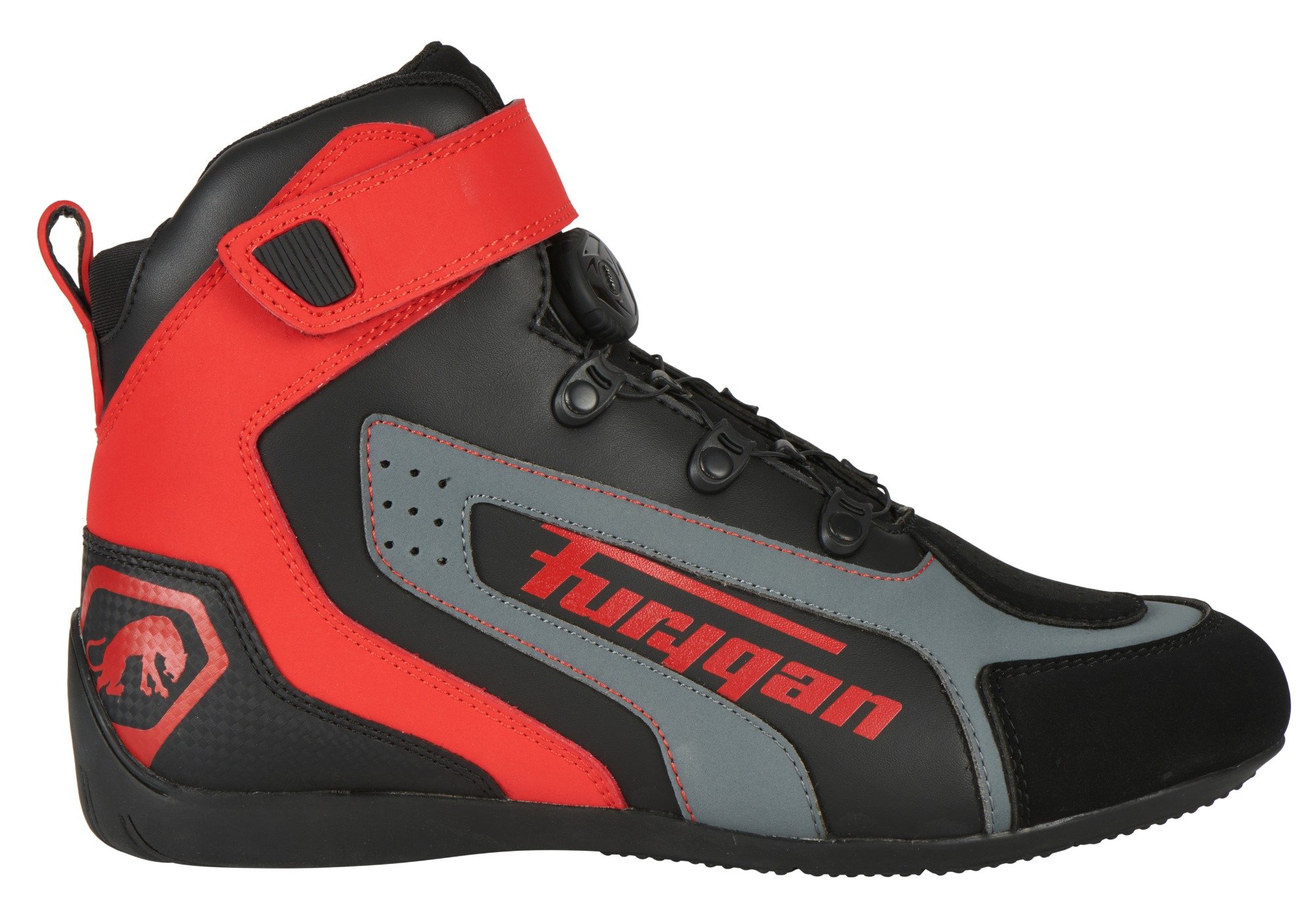 Image of Furygan V4 Easy D30 Schwarz Rot Schuhe Größe 42