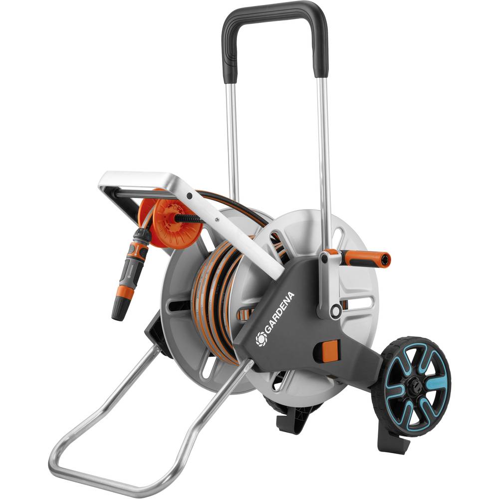 Image of GARDENA CleverRoll M Easy Metall Set 18547-20 13 mm 25 m 1/2 1 pc(s) Silver Hose reel cart