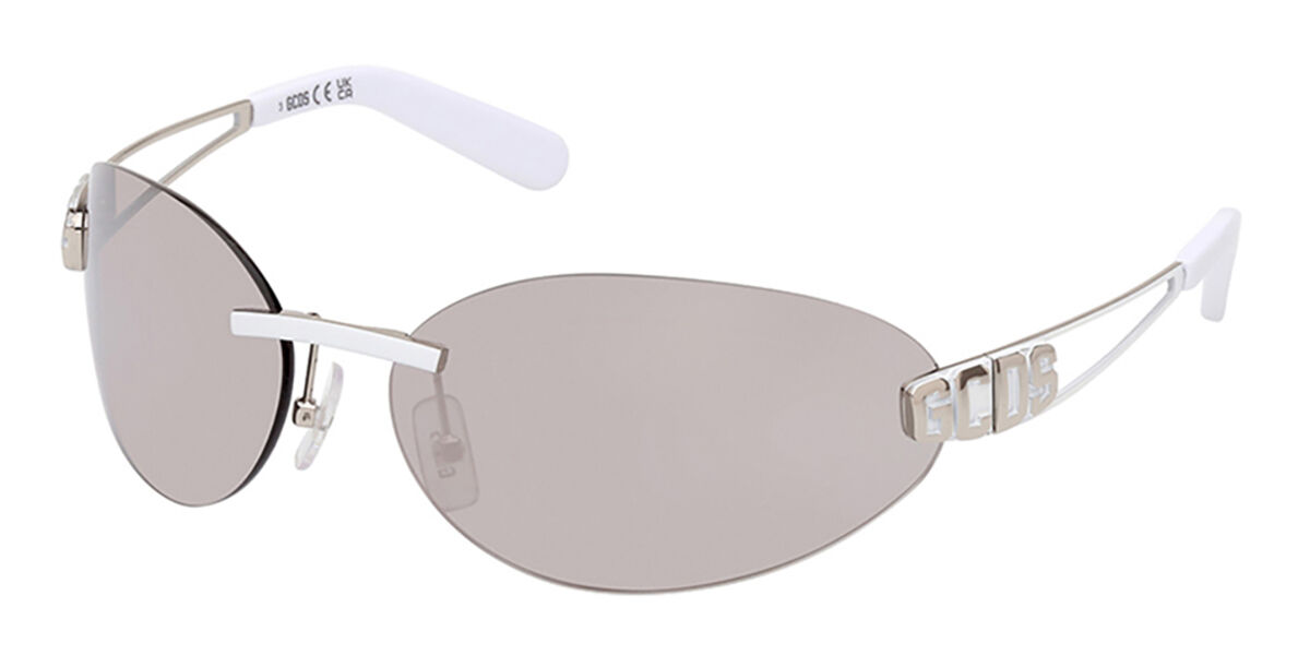 Image of GCDS GD0032 24C 72 Lunettes De Soleil Femme Blanches FR