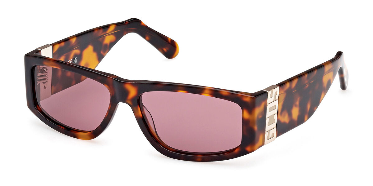 Image of GCDS GD0037 52S Óculos de Sol Masculino Tortoiseshell BRLPT