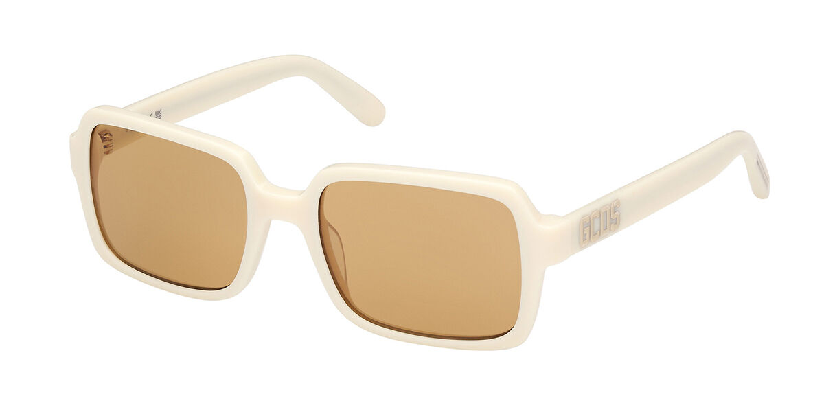 Image of GCDS GD0059 25J 54 Lunettes De Soleil Homme Blanches FR