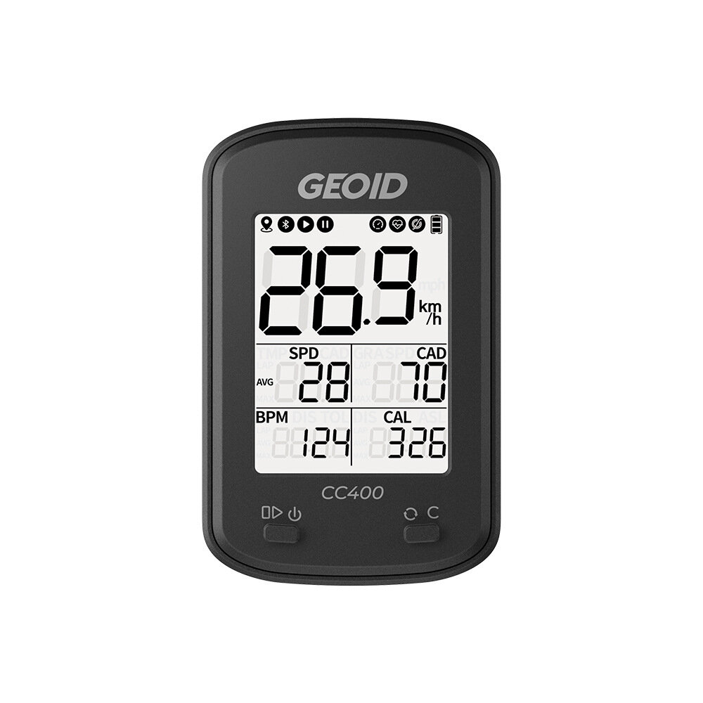 Image of GEOID CC400 Bike Computer ANT+ GPS Bluetooth Smart Wireless Stopwatch Speedometer Odometer Waterproof Cyclocomputer Acce