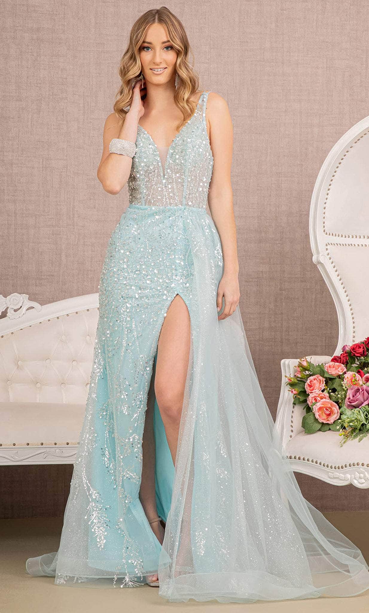 Image of GLS by Gloria GL3119 - Sleeveless Sequin Prom Gown