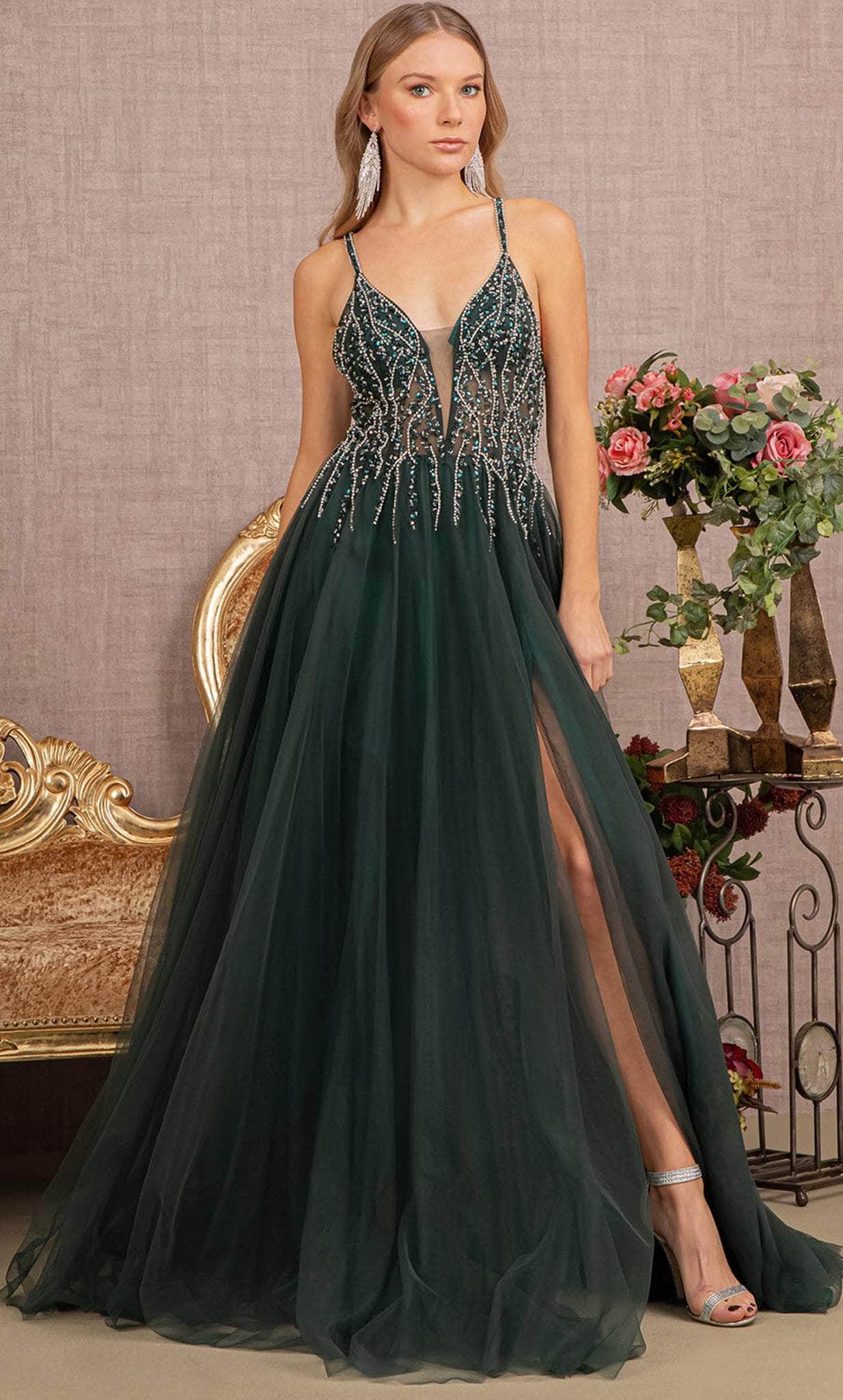 Image of GLS by Gloria GL3137 - Tulle Skirt Prom Gown