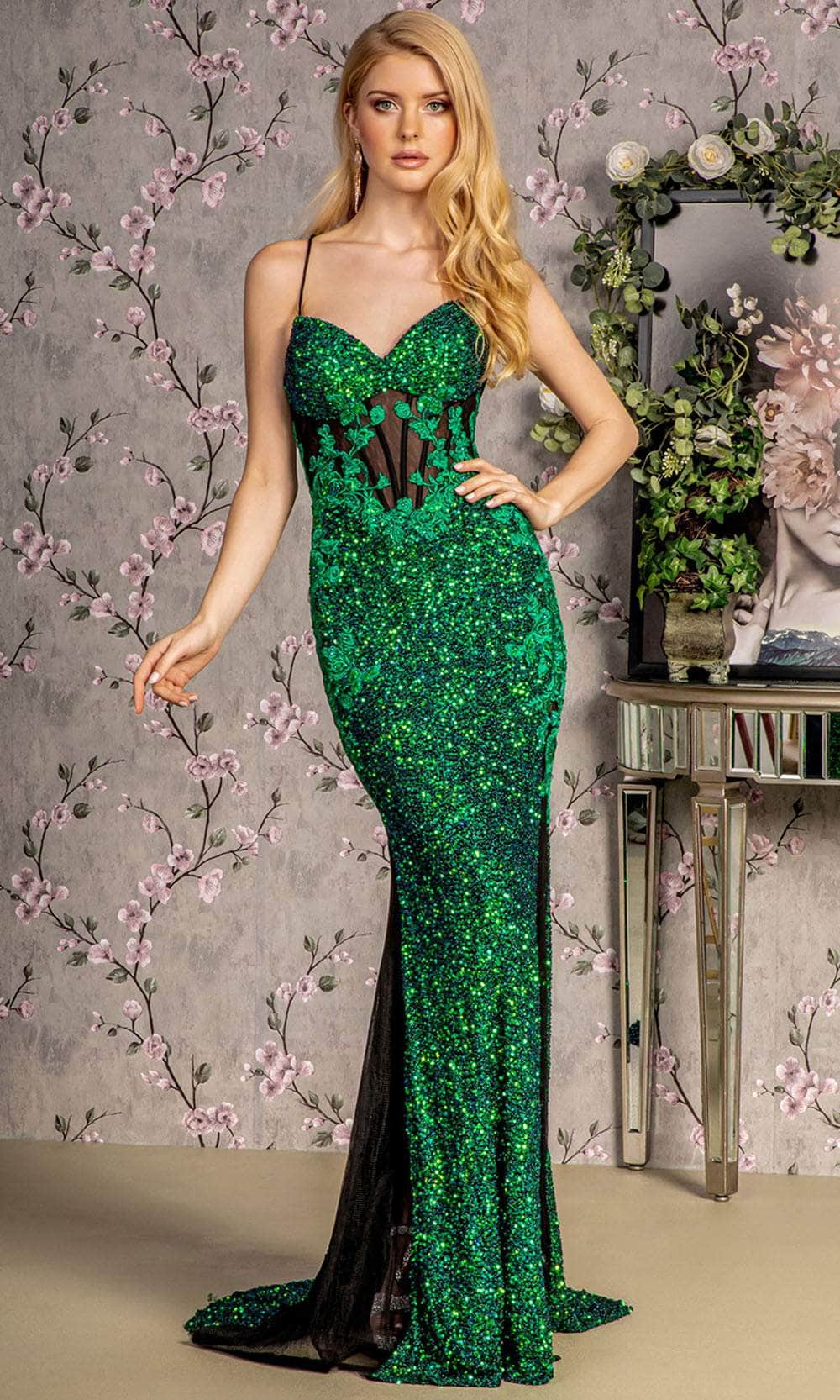 Image of GLS by Gloria GL3217 - Sleeveless Sequin Prom Gown
